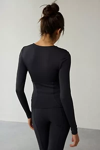 Out From Under FuseForm Seamed Plunge Long Sleeve Top