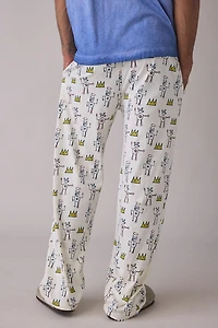 Basquiat King Pattern Pajama Pant