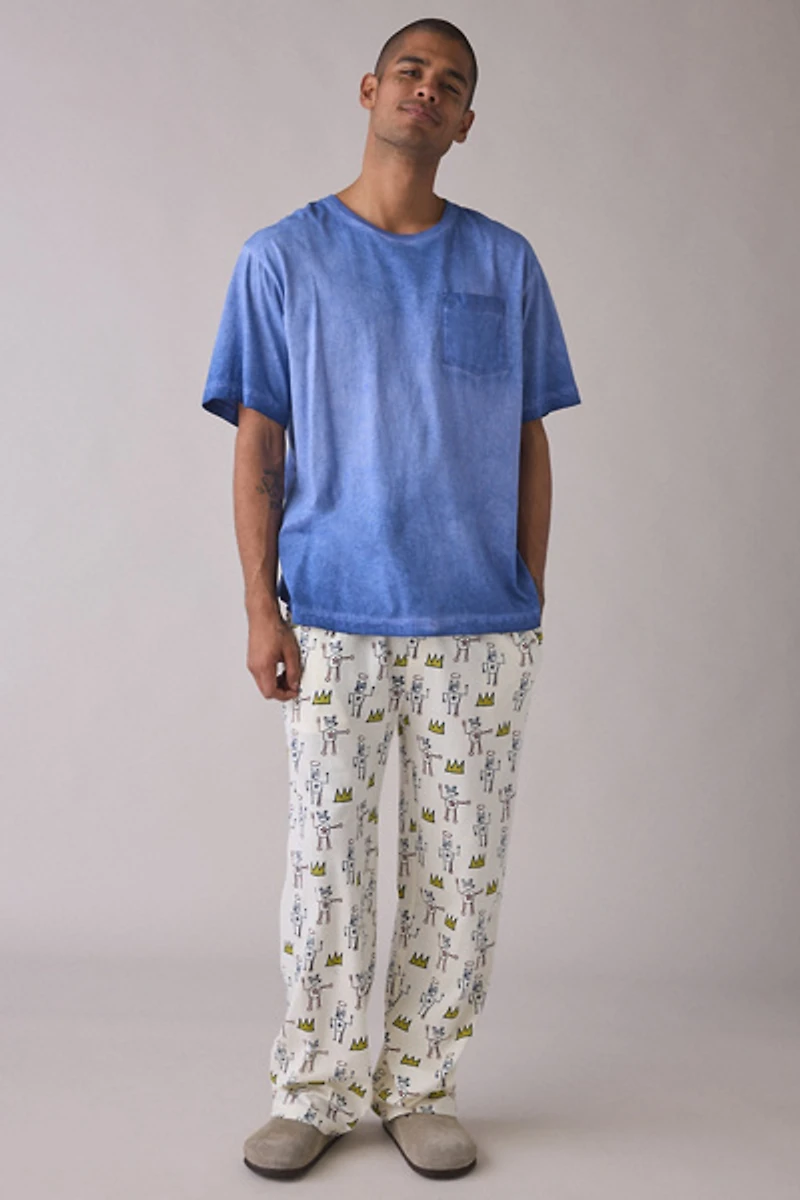 Basquiat King Pattern Pajama Pant