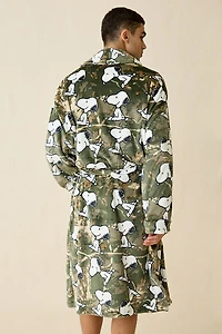 Peanuts Snoopy Camo Pattern Robe