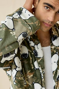 Peanuts Snoopy Camo Pattern Robe