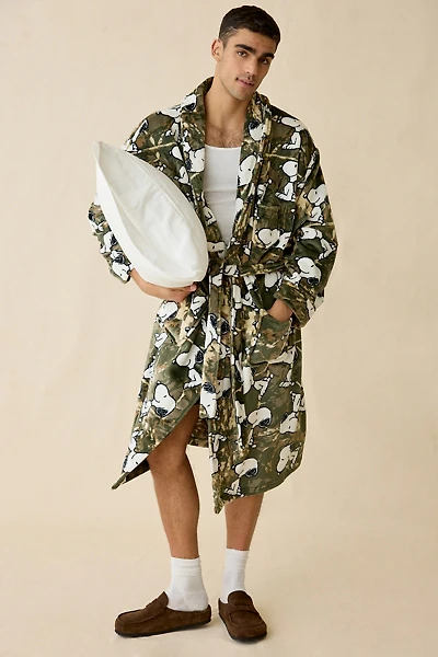 Peanuts Snoopy Camo Pattern Robe