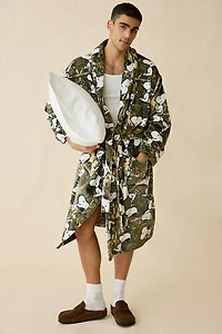 Peanuts Snoopy Camo Pattern Robe