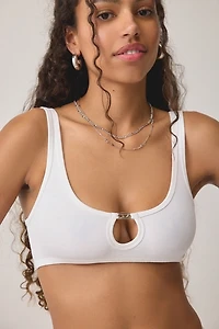 Diesel Florence-Dnm Keyhole Cutout Bikini Top