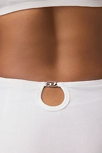 Diesel Charli-Dnm Keyhole Cutout High Waisted Bikini Bottom