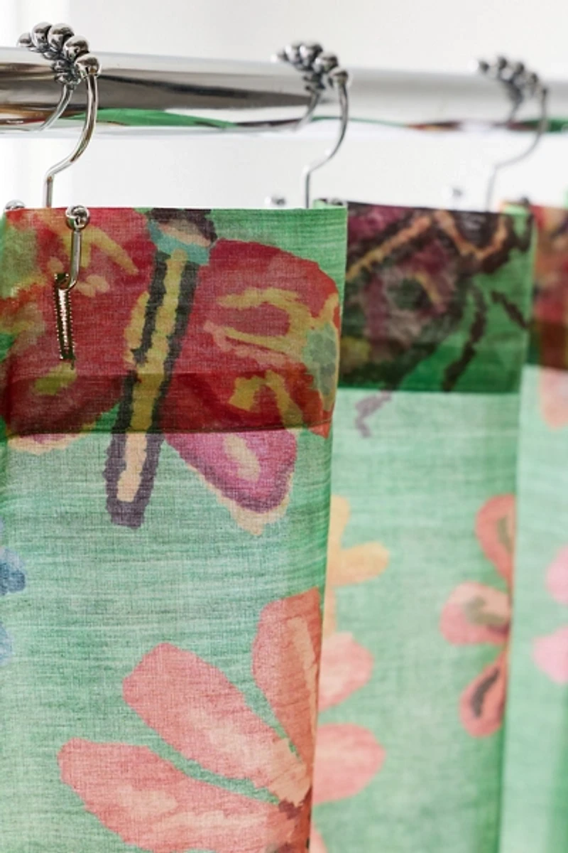 Garden Icons Patterned Shower Curtain