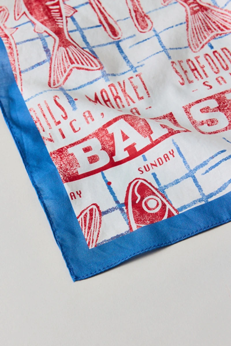 Sardine Pattern Cotton Bandana