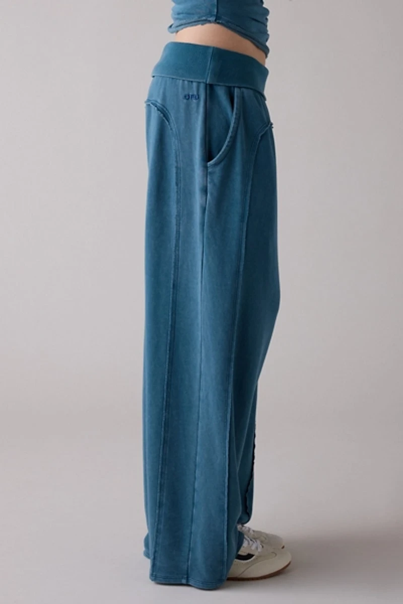 Out From Under Tear It Up Terry Knit Foldover Sweatpant