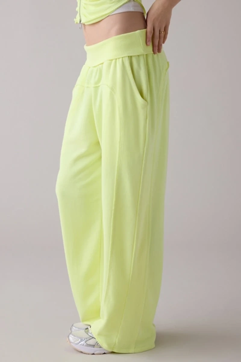Out From Under Tear It Up Terry Knit Foldover Sweatpants