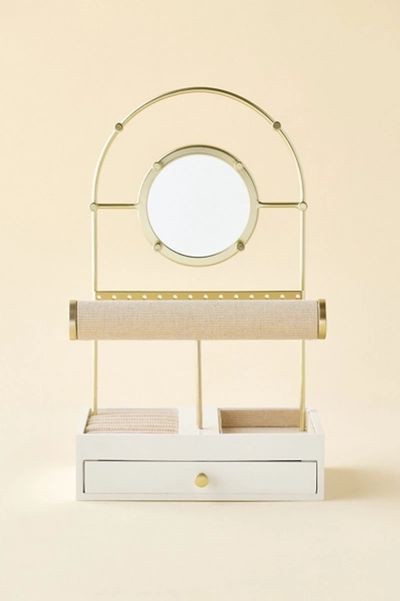 Mirrored Jewelry Organizer & Display Stand