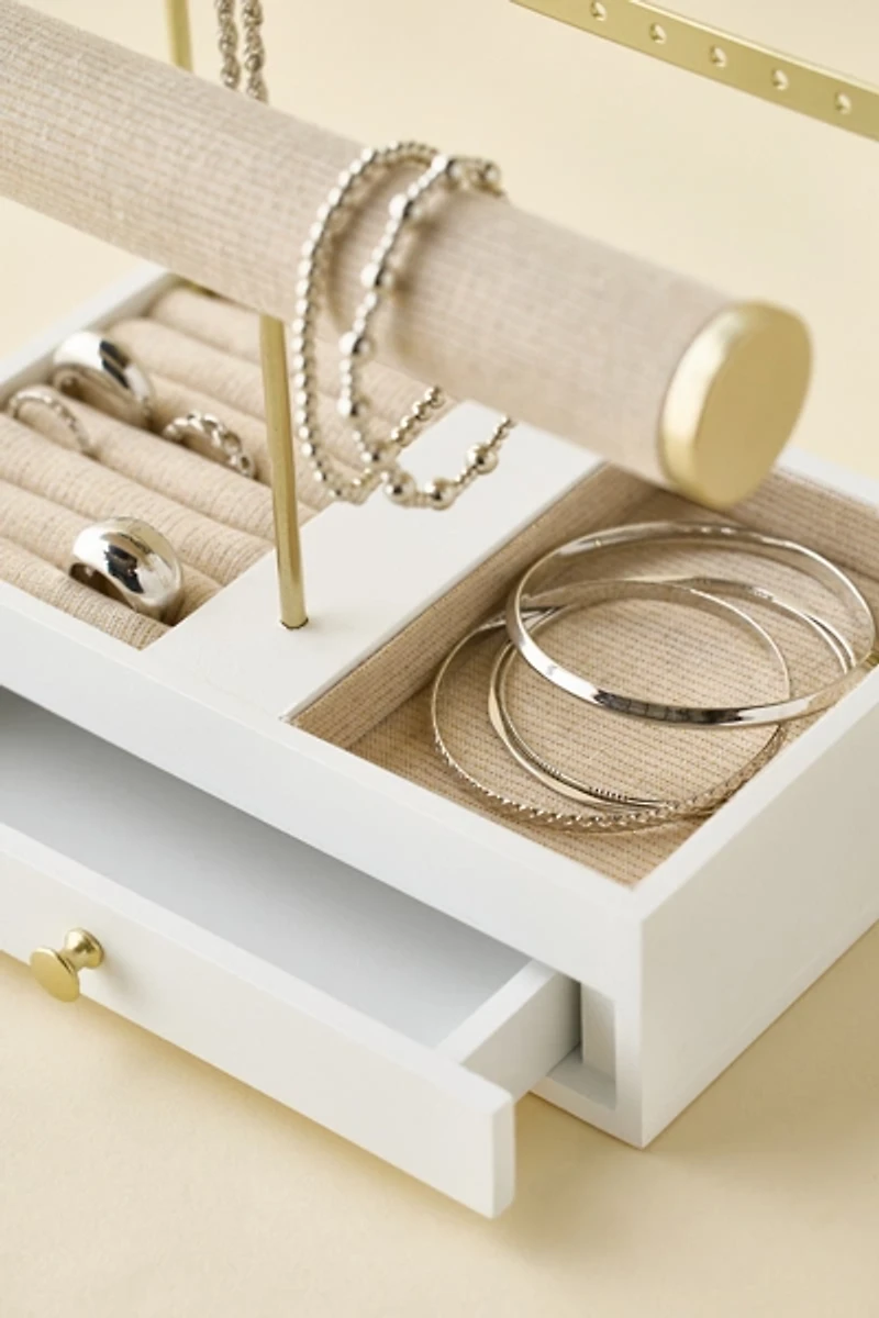 Mirrored Jewelry Organizer & Display Stand