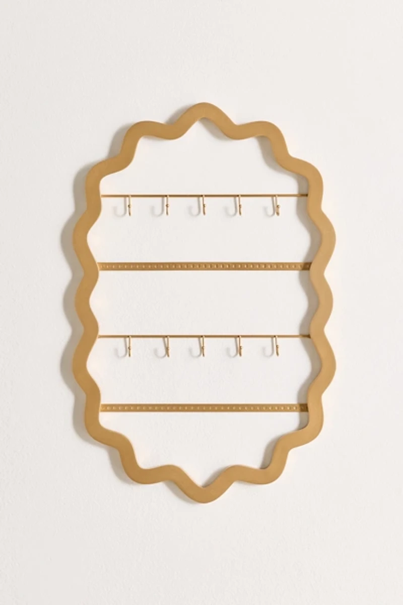 Scalloped  Jewelry Storage Wall Frame