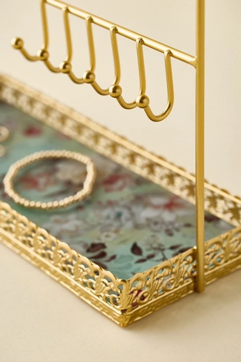 Floral Metal Jewelry Organizer