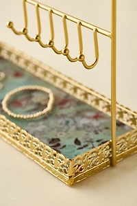 Floral Metal Jewelry Organizer