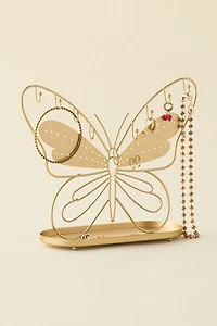 Butterfly Shaped Iron Jewelry Stand