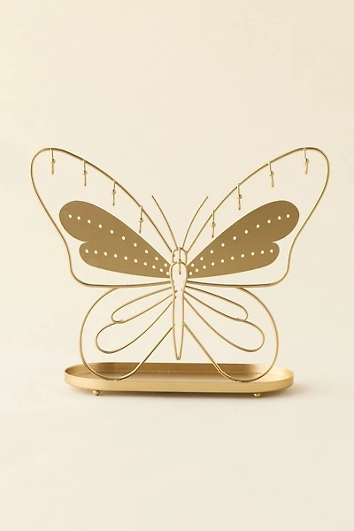Butterfly Shaped Iron Jewelry Stand