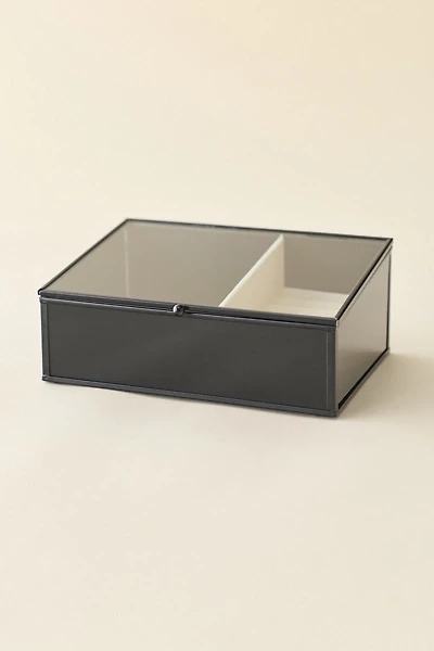 Metal Lift-Top Jewelry Box