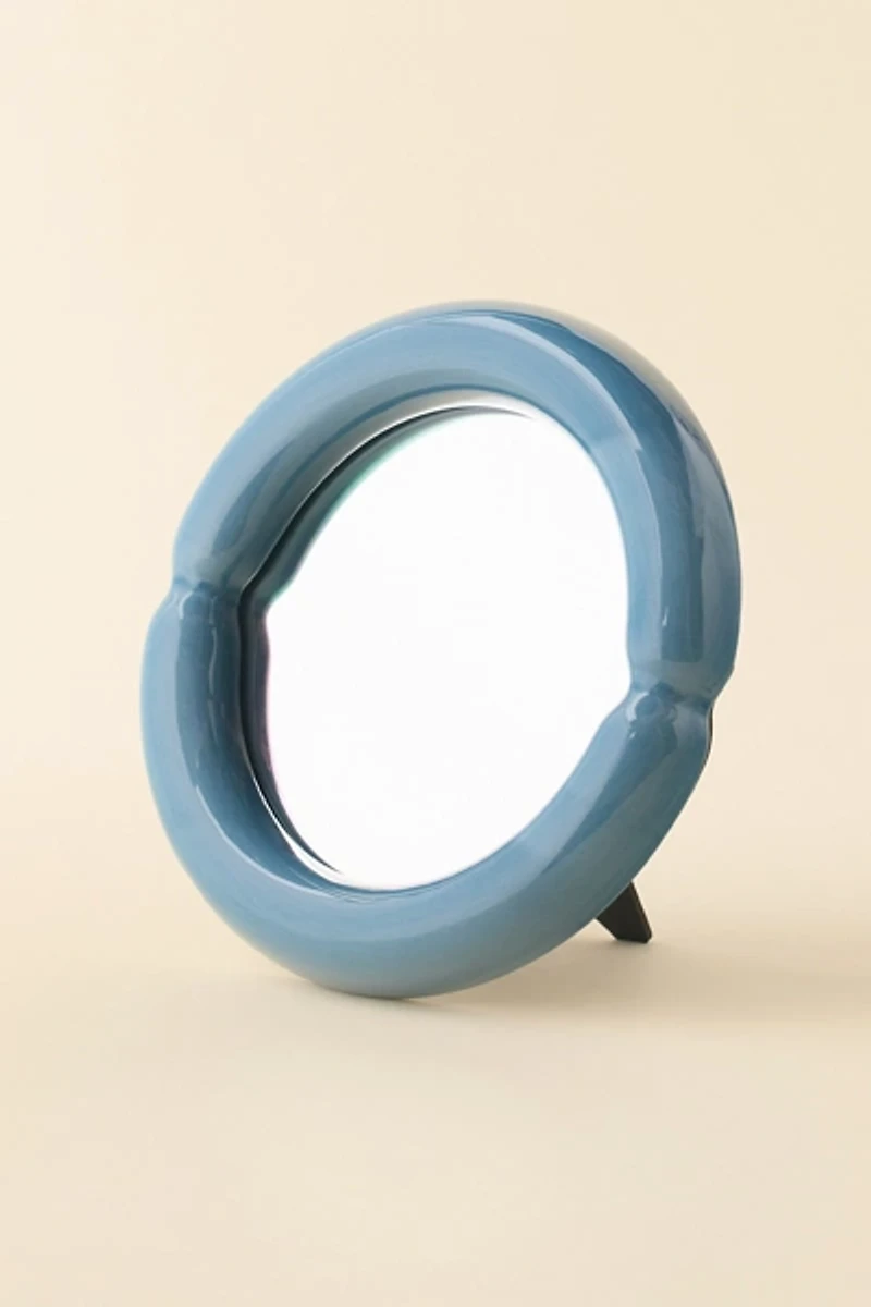 Ceramic Framed Tabletop & Wall Mirror