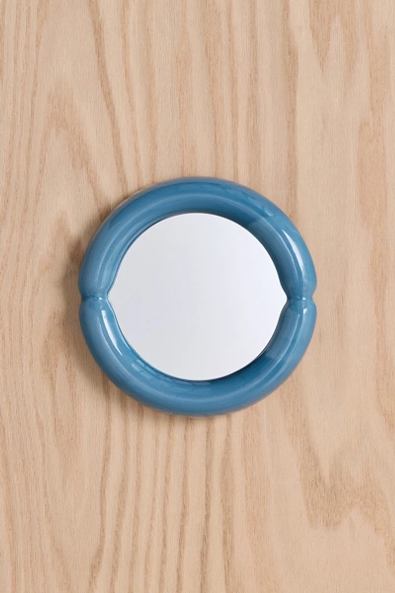 Ceramic Framed Tabletop & Wall Mirror