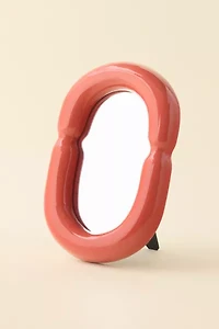 Ceramic Framed Tabletop & Wall Mirror