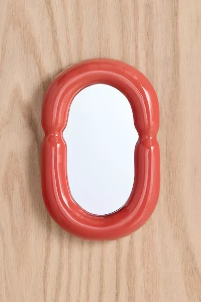 Ceramic Framed Tabletop & Wall Mirror