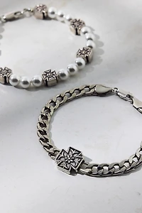 Simone Charm & Pearl Bracelet Set