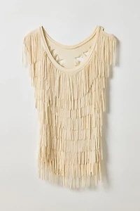 Vintage By My Grrl Fringe Ladder-Back Cutout Top