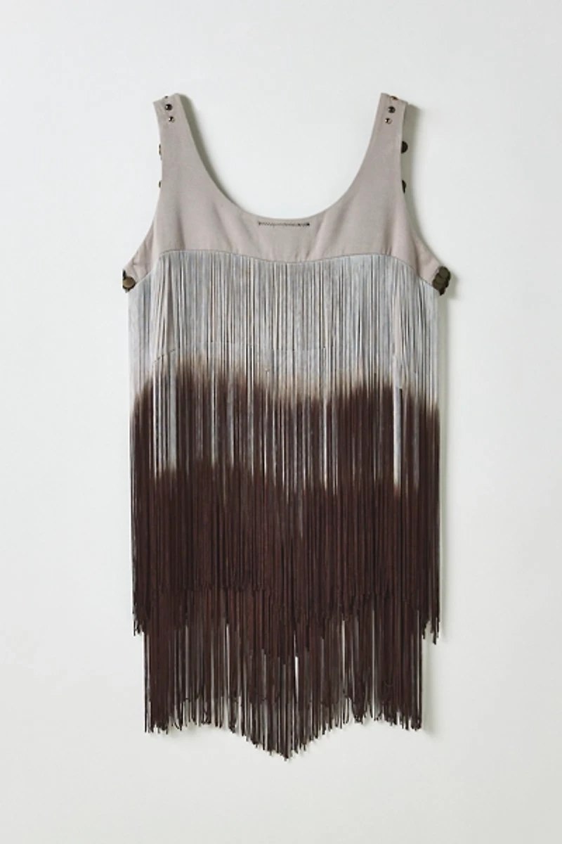 Vintage By My Grrl Sequin Fringe Tank Top