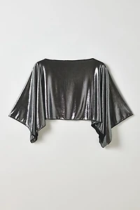 Vintage By My Grrl Metallic Cape Top