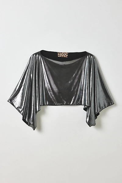 Vintage By My Grrl Metallic Cape Top