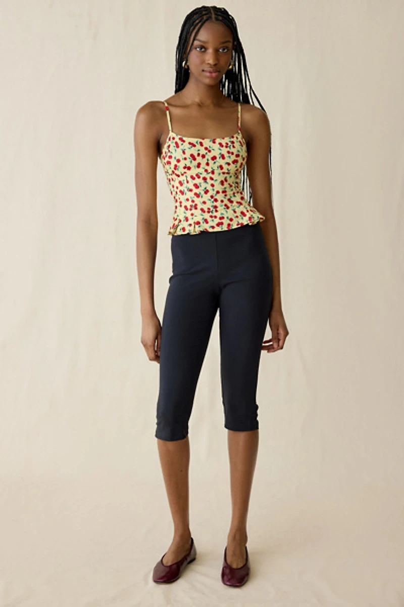 Kimchi Blue Good Luck Cherry Land Peplum Cami