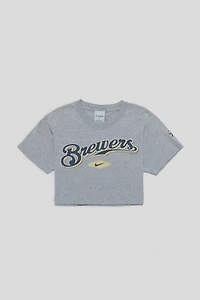 Frankie Collective Rework Milwaukee Brewers Crop Tee
