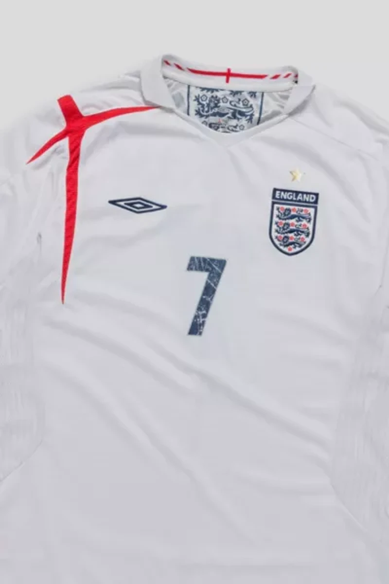 Vintage England David Beckham Soccer Jersey