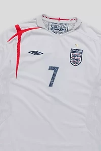 Vintage England David Beckham Soccer Jersey