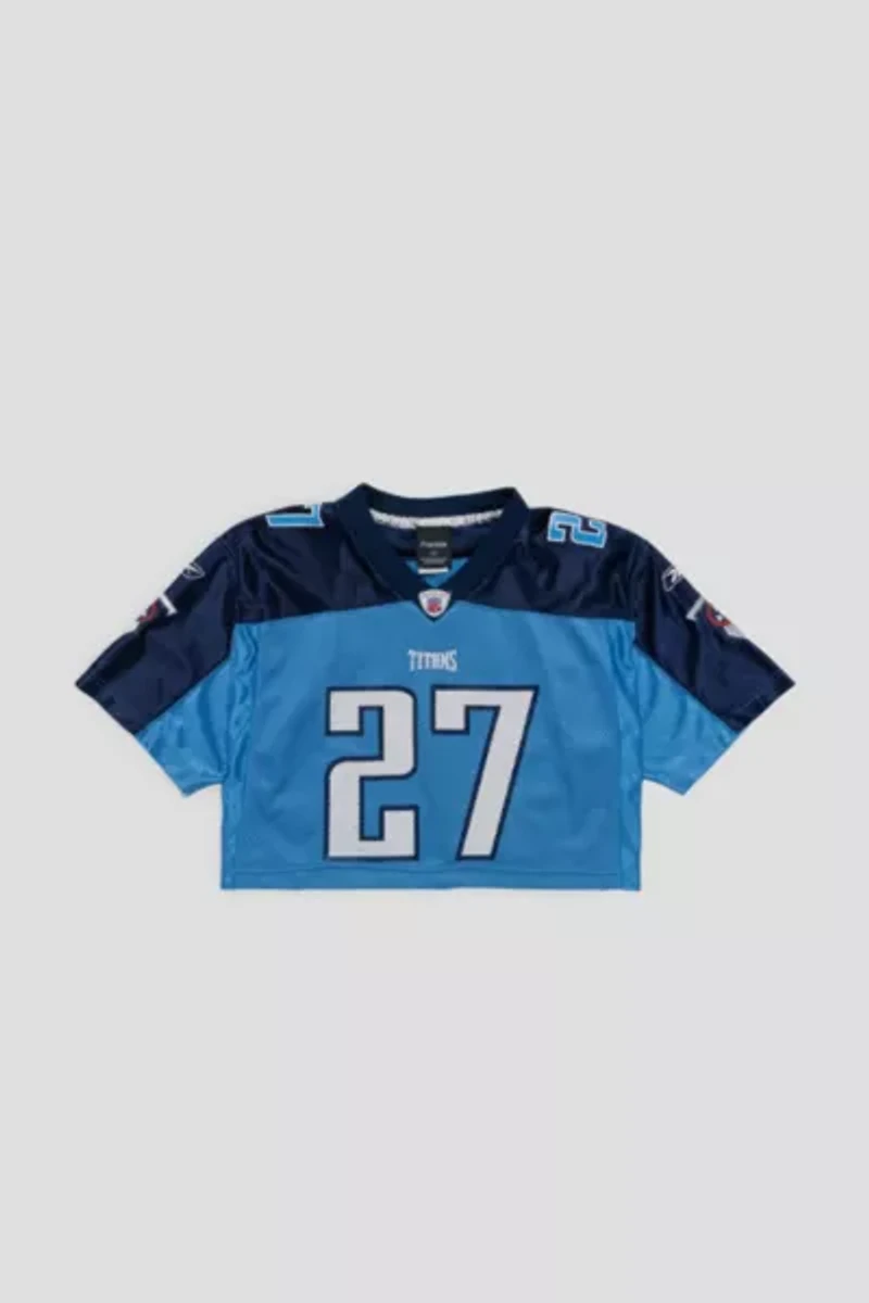 Frankie Collective Rework Tennessee Titans Crop Jersey