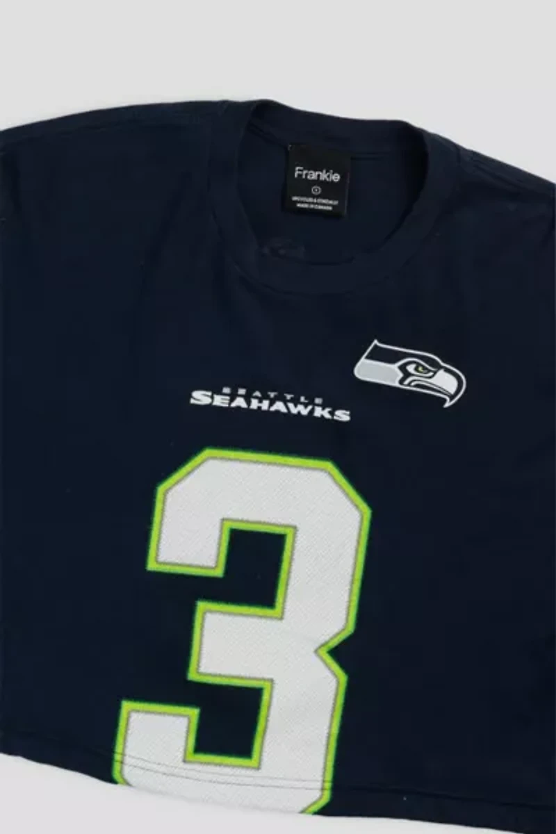 Frankie Collective Rework Seattle Seahawks NFL Crop Tee