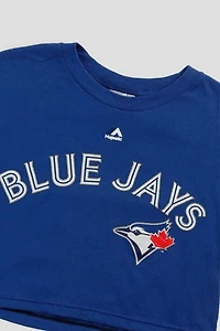 Frankie Collective Rework Toronto Blue Jays MLB Crop Tee