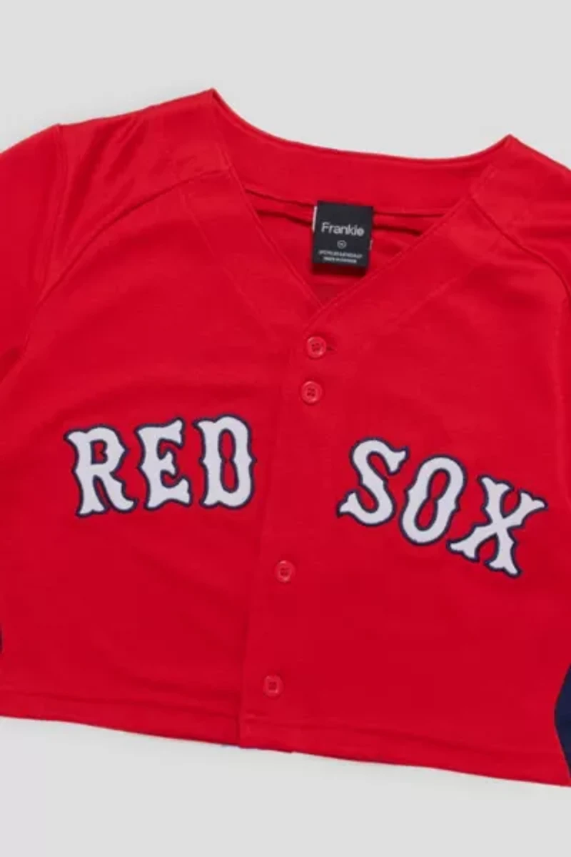 Frankie Collective Rework Boston Red Sox Baseball Crop Jersey