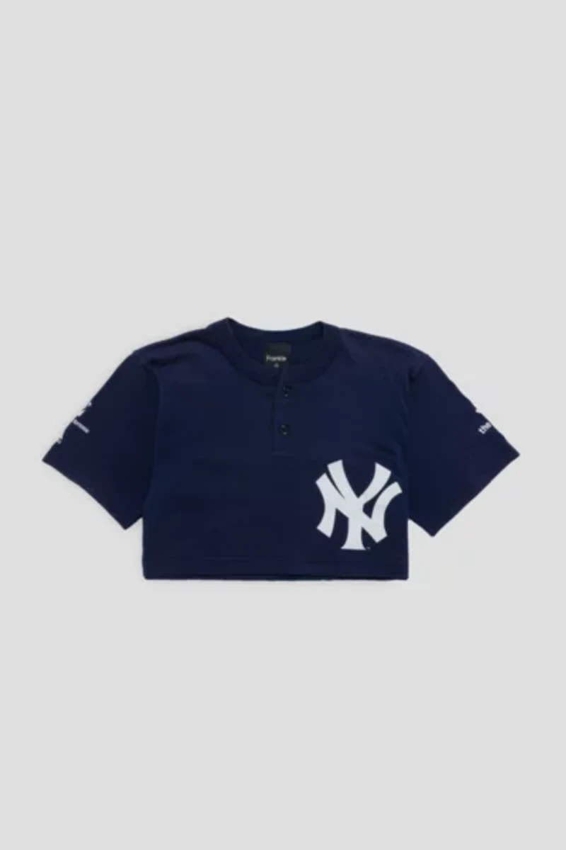 Frankie Collective Rework New York Yankees Crop Tee