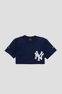Frankie Collective Rework New York Yankees Crop Tee