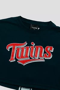 Frankie Collective Rework Minnesota Twins MLB Crop Tee