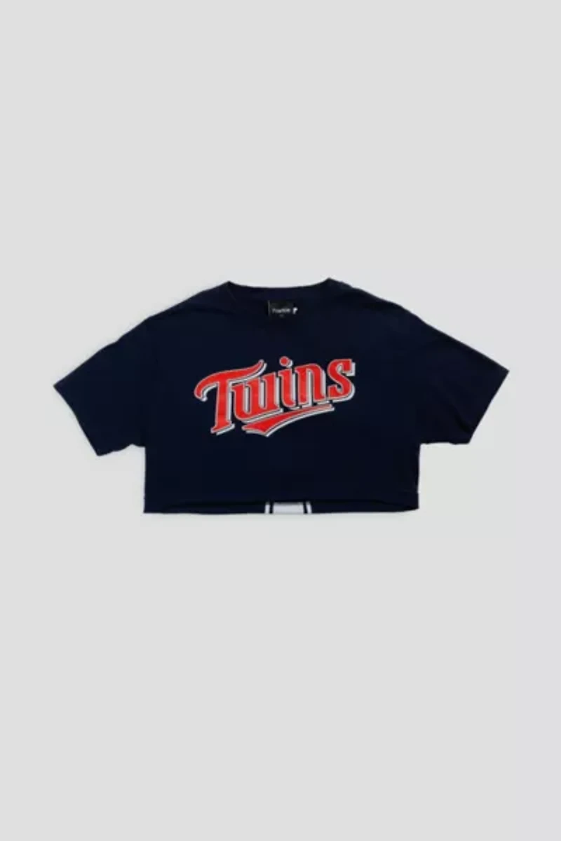 Frankie Collective Rework Minnesota Twins MLB Crop Tee