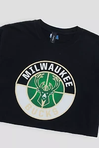 Frankie Collective Rework Milwaukee Bucks Crop Tee