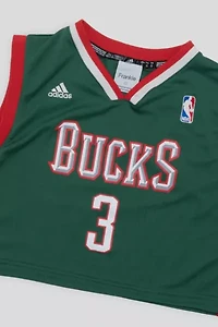 Frankie Collective Rework Milwaukee Bucks Baseball Crop Jersey
