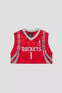Frankie Collective Rework Houston Rockets Basketball Crop Jersey