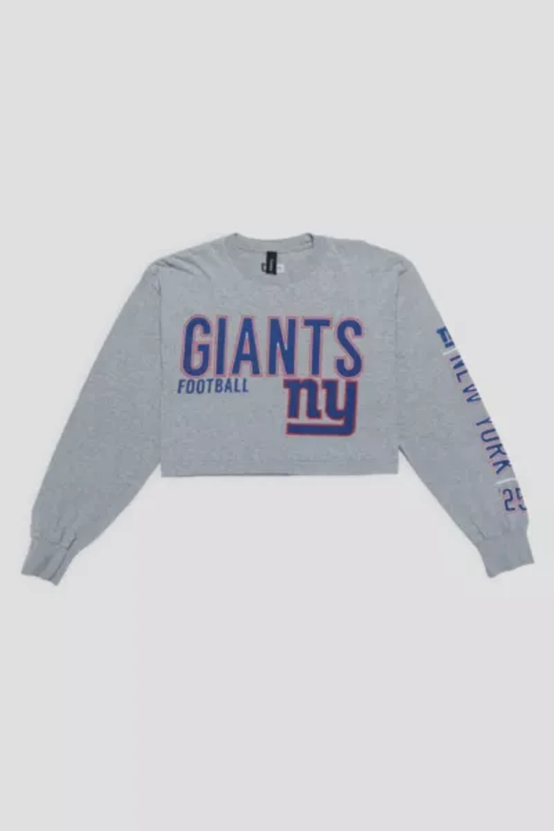 Frankie Collective Rework New York Giants Crop Tee