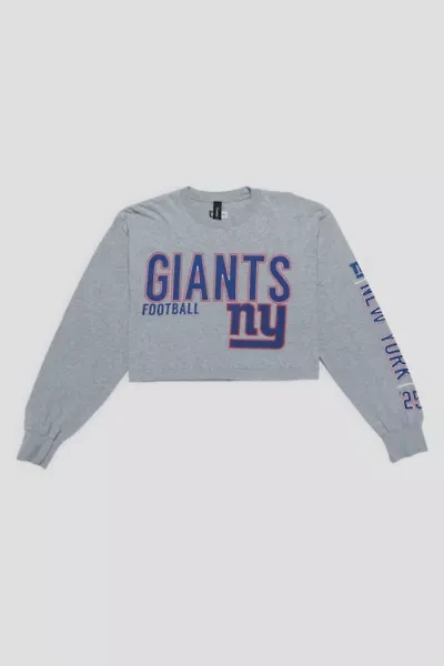 Frankie Collective Rework New York Giants Crop Tee