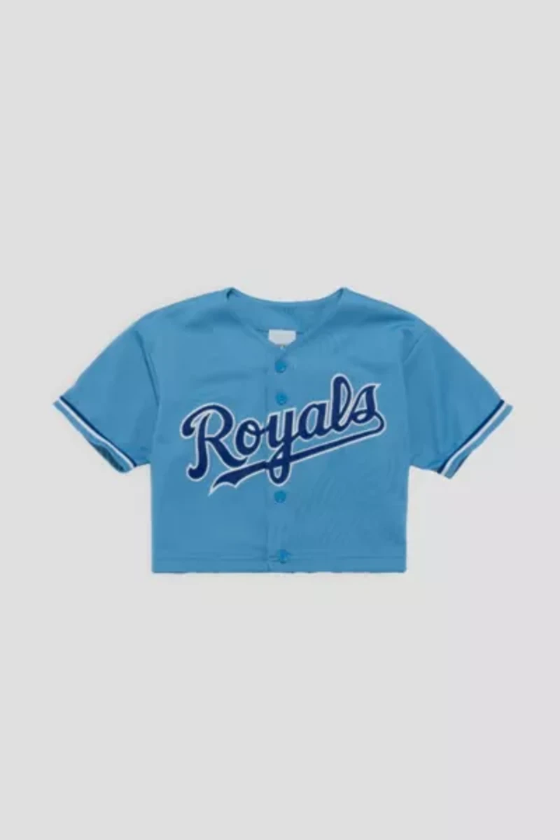 Frankie Collective Rework Kansas City Royals Baseball Crop Jersey