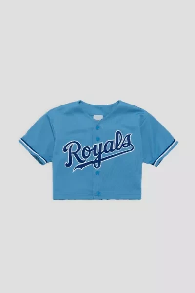 Frankie Collective Rework Kansas City Royals Baseball Crop Jersey
