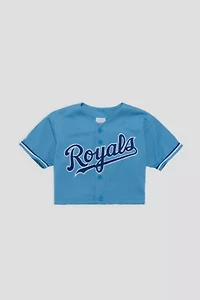 Frankie Collective Rework Kansas City Royals Baseball Crop Jersey